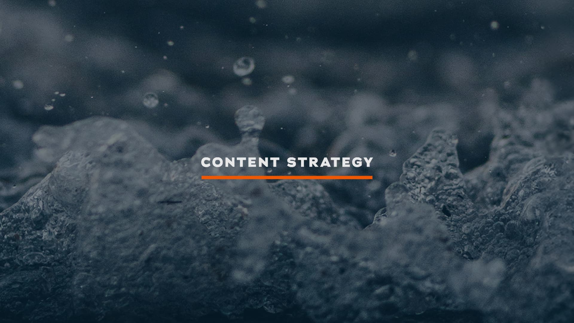 Wellness Flow content strategy section title slide